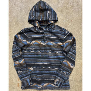 Billabong Fleece Hoodie Pullover Men’s Small Geometric Southwest Pullover